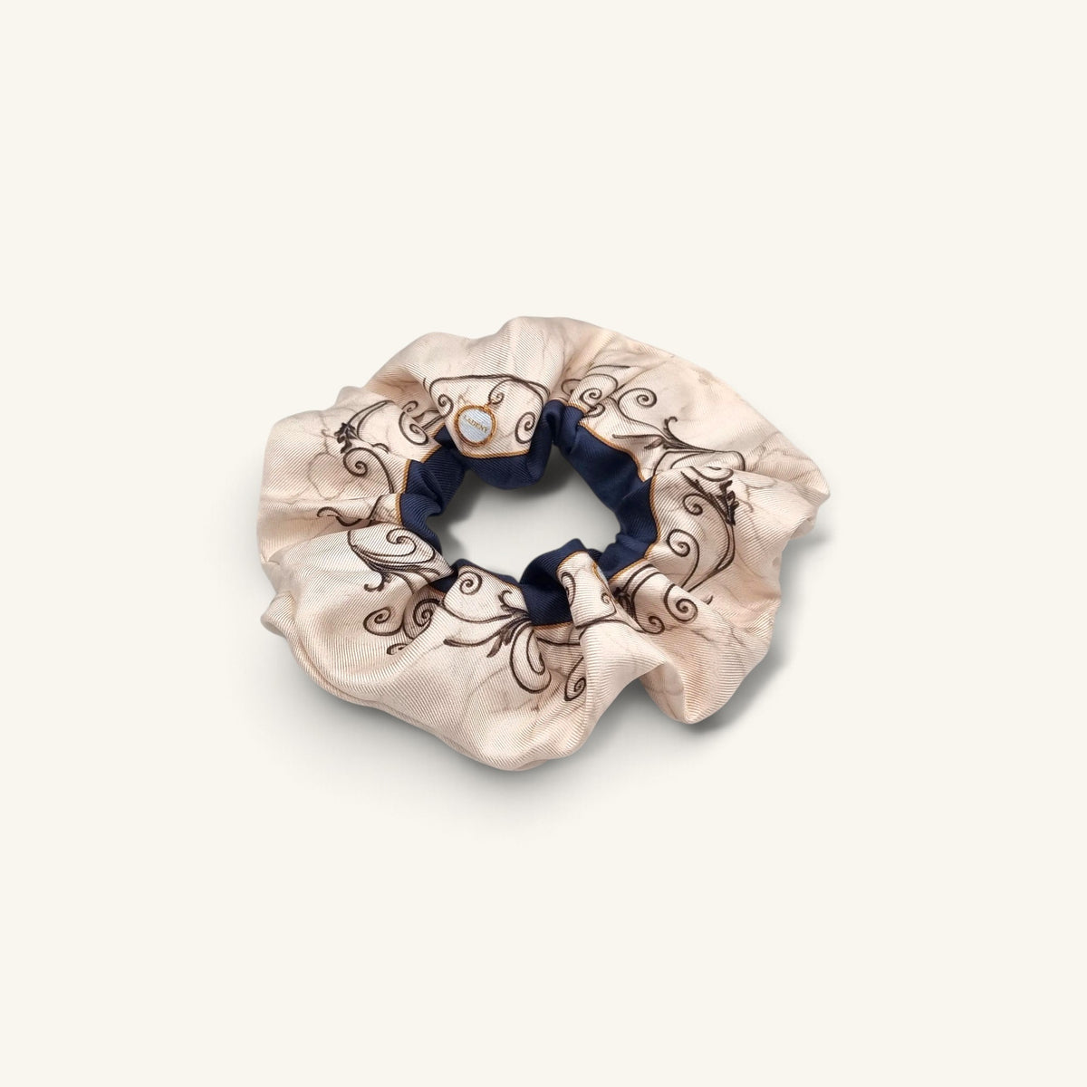 Volute di Como Silk Scrunchie